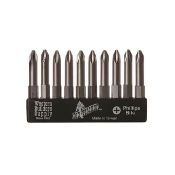 Big Timber Phillips Num 2 Head X 2 in. L Phillips Insert Bit Steel 20 pc (#BHPJ)